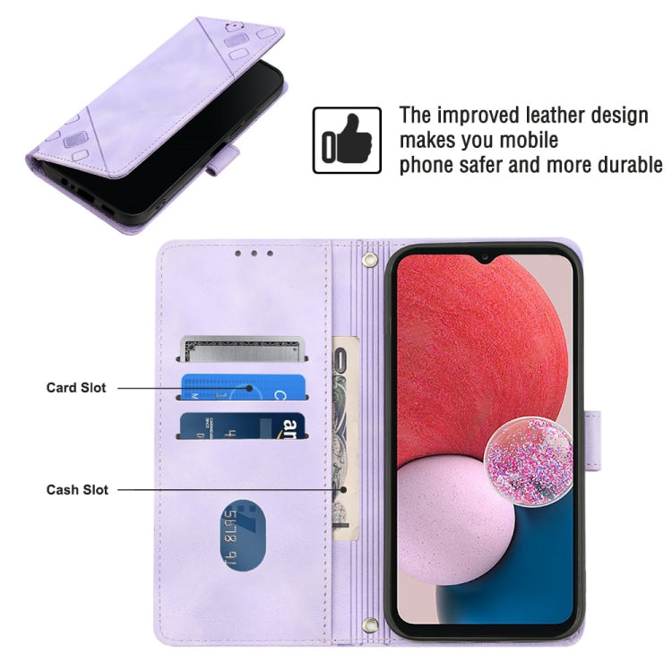 For Samsung Galaxy A13 Lite / A13 4G Skin-feel Embossed Leather Phone Case