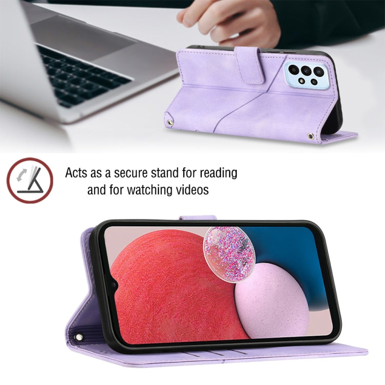 For Samsung Galaxy A13 Lite / A13 4G Skin-feel Embossed Leather Phone Case