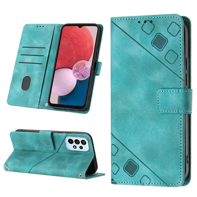 For Samsung Galaxy A13 Lite / A13 4G Skin-feel Embossed Leather Phone Case
