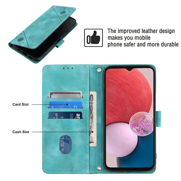 For Samsung Galaxy A13 Lite / A13 4G Skin-feel Embossed Leather Phone Case