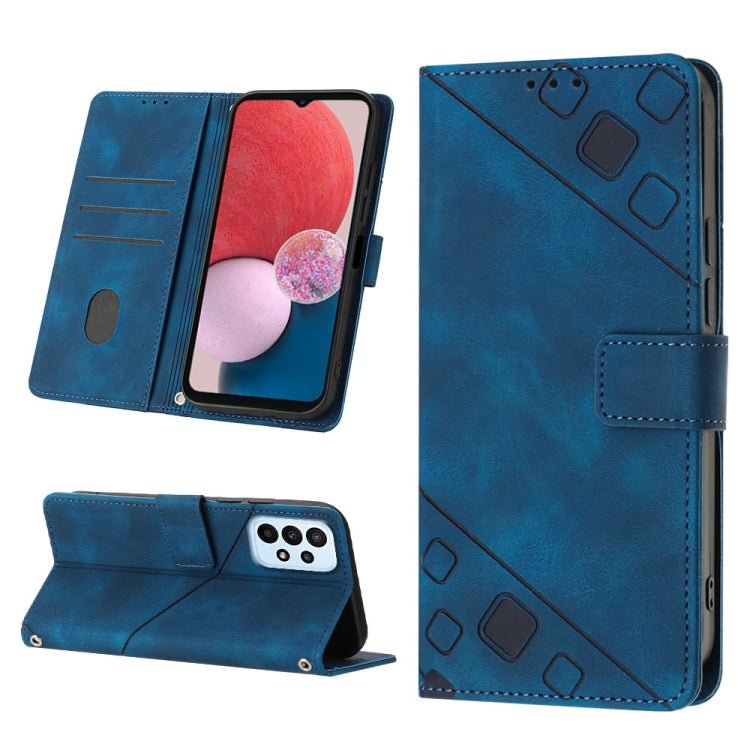 For Samsung Galaxy A13 Lite / A13 4G Skin-feel Embossed Leather Phone Case