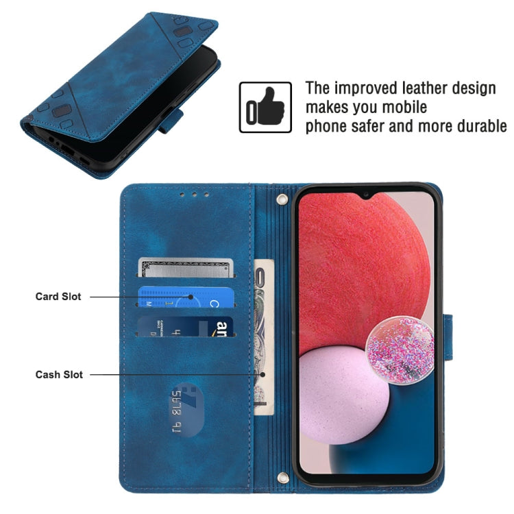 For Samsung Galaxy A13 Lite / A13 4G Skin-feel Embossed Leather Phone Case