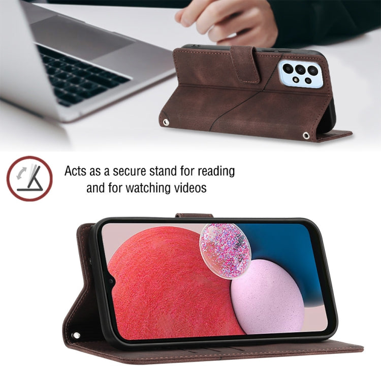 For Samsung Galaxy A13 Lite / A13 4G Skin-feel Embossed Leather Phone Case