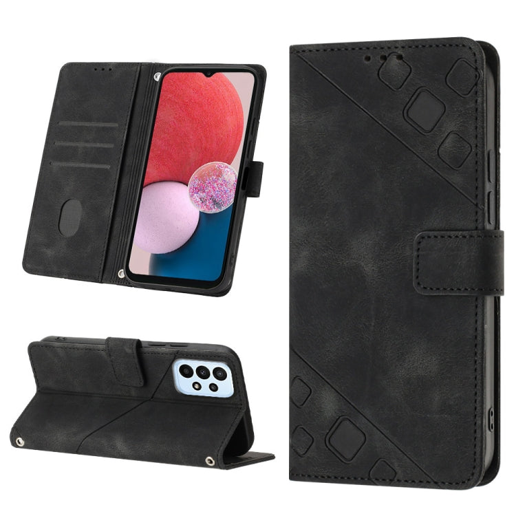 For Samsung Galaxy A13 Lite / A13 4G Skin-feel Embossed Leather Phone Case