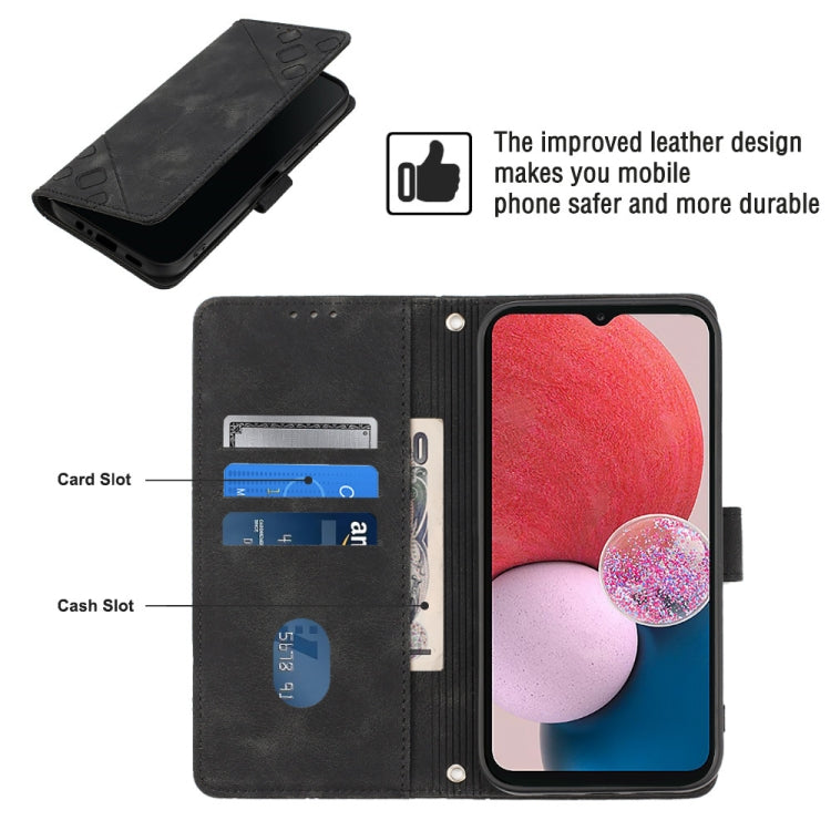 For Samsung Galaxy A13 Lite / A13 4G Skin-feel Embossed Leather Phone Case