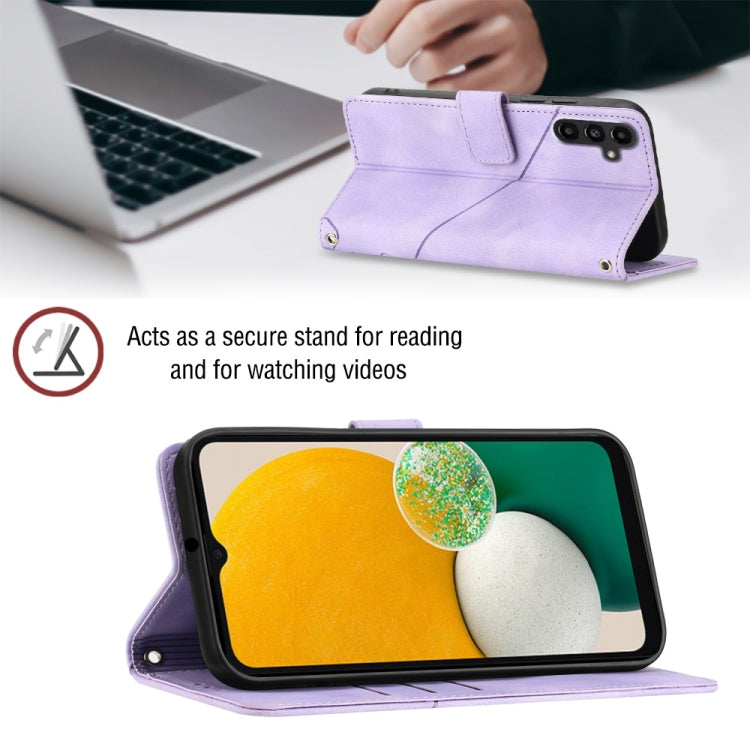 For Samsung Galaxy A13 5G /A04 4G/A04e Skin-feel Embossed Leather Phone Case