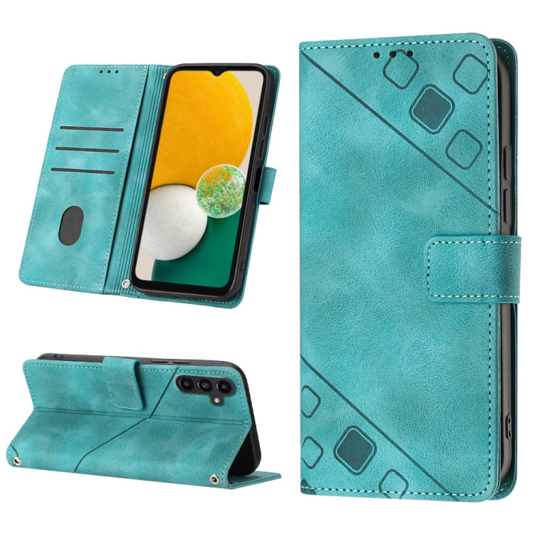 For Samsung Galaxy A13 5G /A04 4G/A04e Skin-feel Embossed Leather Phone Case
