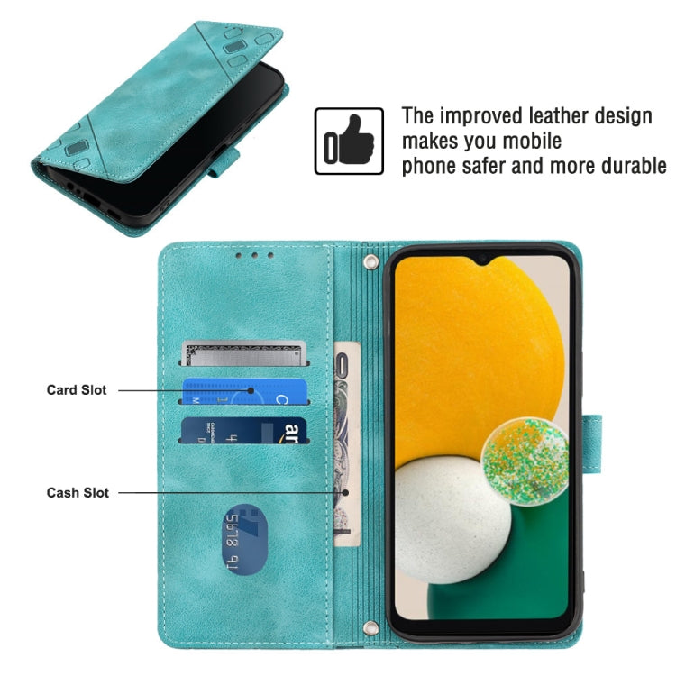 For Samsung Galaxy A13 5G /A04 4G/A04e Skin-feel Embossed Leather Phone Case