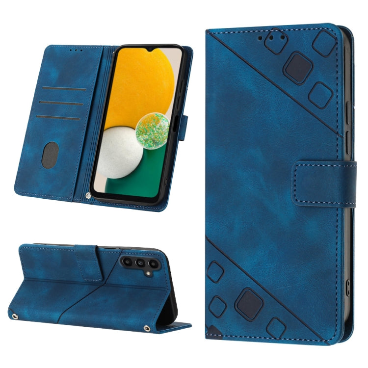 For Samsung Galaxy A13 5G /A04 4G/A04e Skin-feel Embossed Leather Phone Case