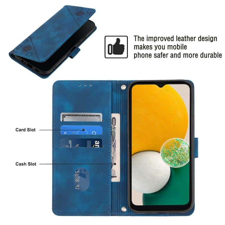 For Samsung Galaxy A13 5G /A04 4G/A04e Skin-feel Embossed Leather Phone Case