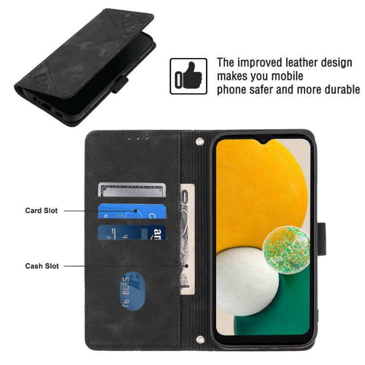 For Samsung Galaxy A13 5G /A04 4G/A04e Skin-feel Embossed Leather Phone Case