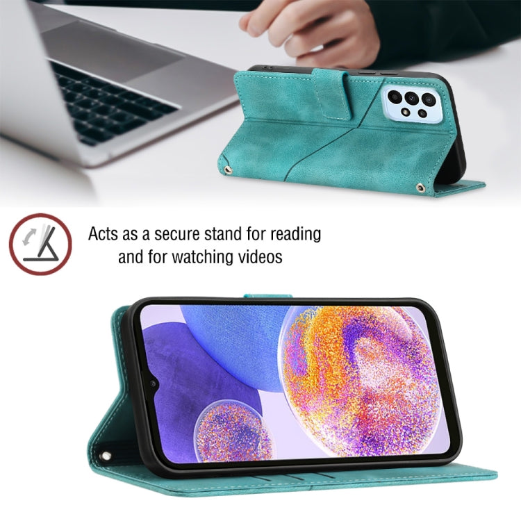 For Samsung Galaxy A23 4G / F23 5G Skin-feel Embossed Leather Phone Case