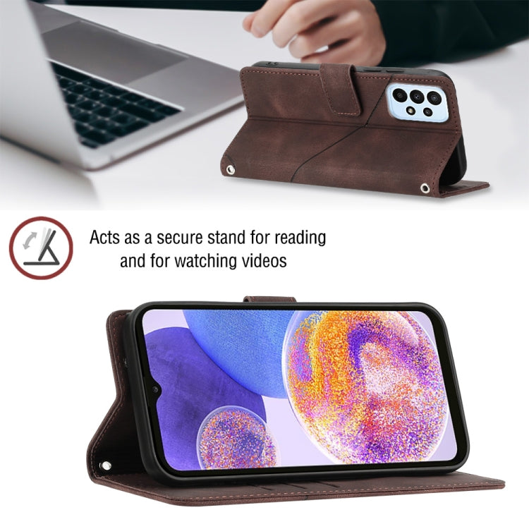 For Samsung Galaxy A23 4G / F23 5G Skin-feel Embossed Leather Phone Case
