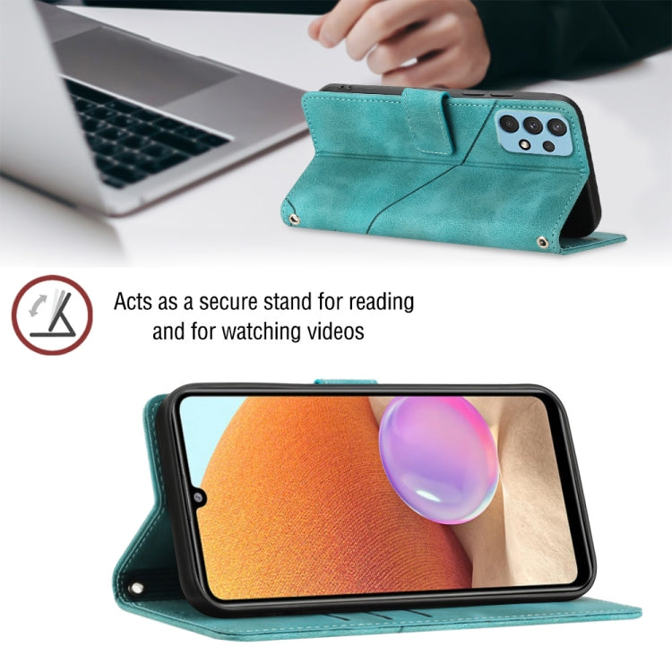 For Samsung Galaxy A32 4G Skin-feel Embossed Leather Phone Case
