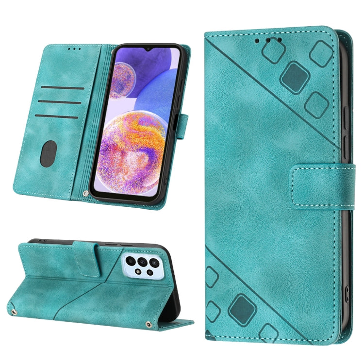 For Samsung Galaxy A32 5G / M32 5G Skin-feel Embossed Leather Phone Case