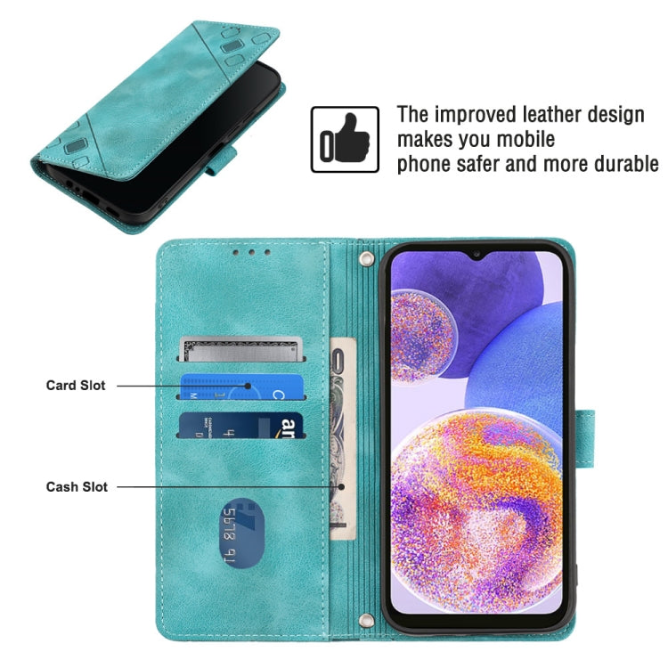 For Samsung Galaxy A32 5G / M32 5G Skin-feel Embossed Leather Phone Case