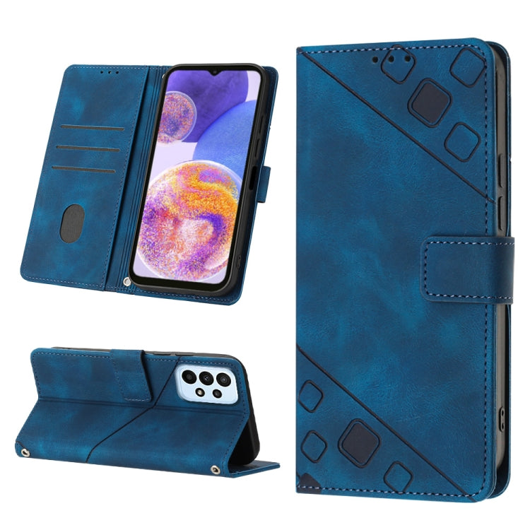 For Samsung Galaxy A32 5G / M32 5G Skin-feel Embossed Leather Phone Case