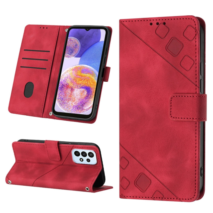 For Samsung Galaxy A32 5G / M32 5G Skin-feel Embossed Leather Phone Case