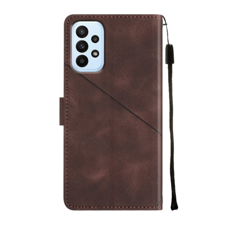 For Samsung Galaxy A32 5G / M32 5G Skin-feel Embossed Leather Phone Case