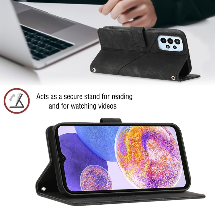 For Samsung Galaxy A32 5G / M32 5G Skin-feel Embossed Leather Phone Case