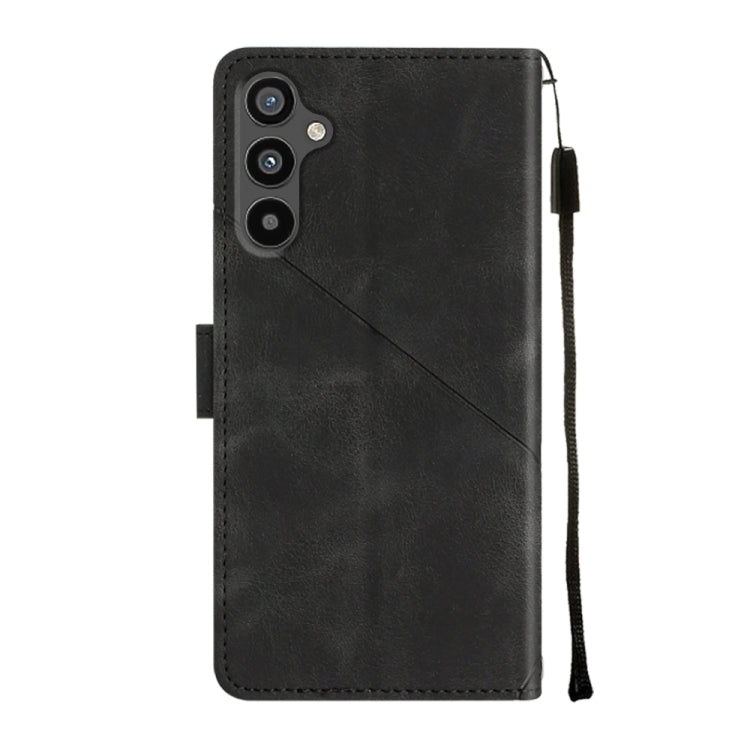 For Samsung Galaxy A34 Skin-feel Embossed Leather Phone Case