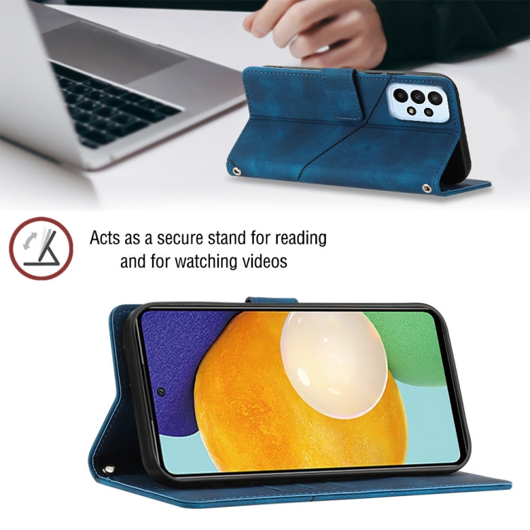 For Samsung Galaxy A52 5G / 4G Skin-feel Embossed Leather Phone Case