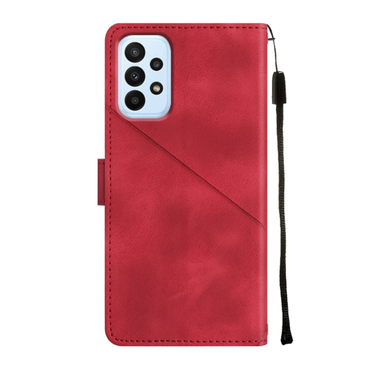 For Samsung Galaxy A52 5G / 4G Skin-feel Embossed Leather Phone Case