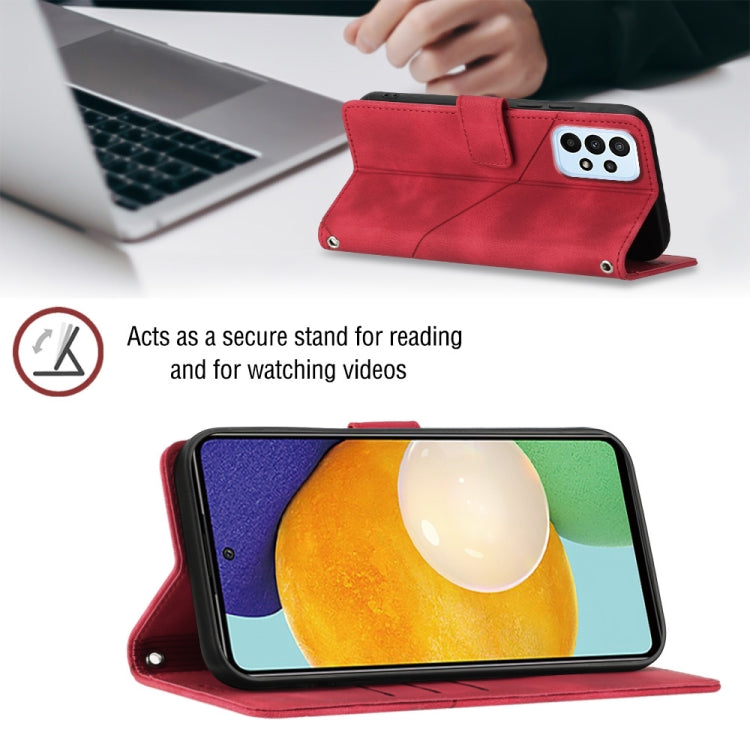 For Samsung Galaxy A52 5G / 4G Skin-feel Embossed Leather Phone Case