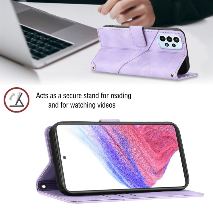 For Samsung Galaxy A53 5G Skin-feel Embossed Leather Phone Case
