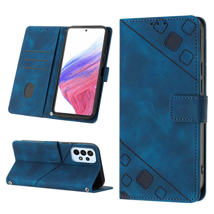 For Samsung Galaxy A53 5G Skin-feel Embossed Leather Phone Case