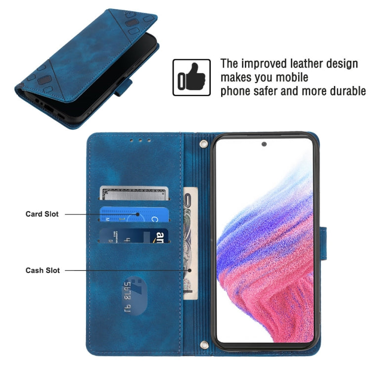 For Samsung Galaxy A53 5G Skin-feel Embossed Leather Phone Case