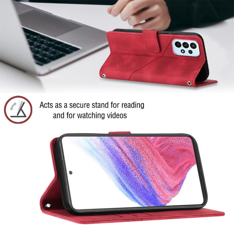 For Samsung Galaxy A53 5G Skin-feel Embossed Leather Phone Case