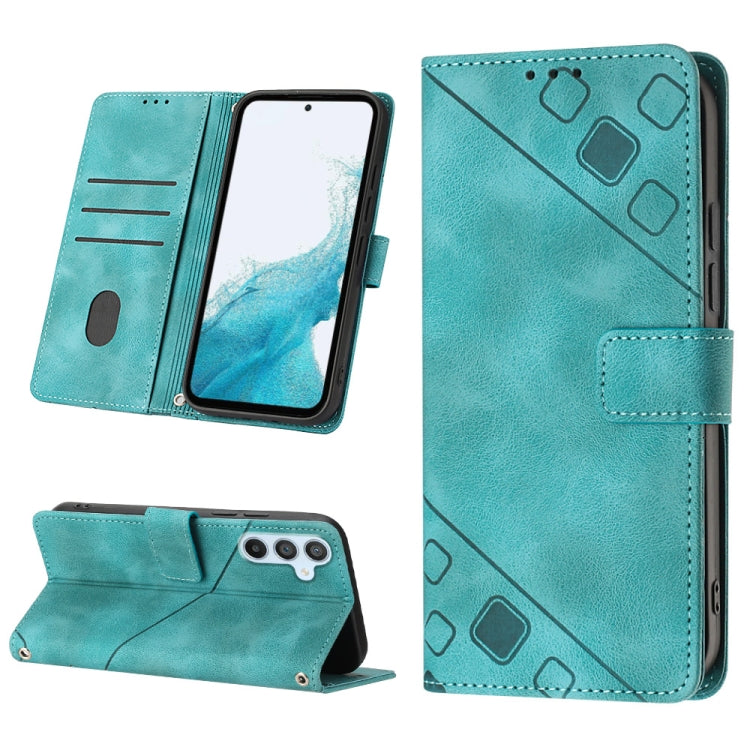 For Samsung Galaxy A54 5G Skin-feel Embossed Leather Phone Case