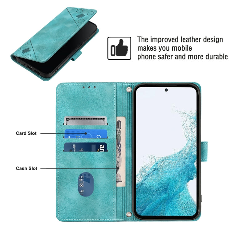 For Samsung Galaxy A54 5G Skin-feel Embossed Leather Phone Case