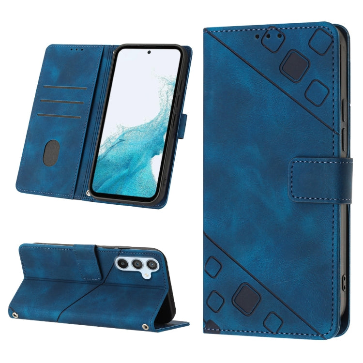 For Samsung Galaxy A54 5G Skin-feel Embossed Leather Phone Case