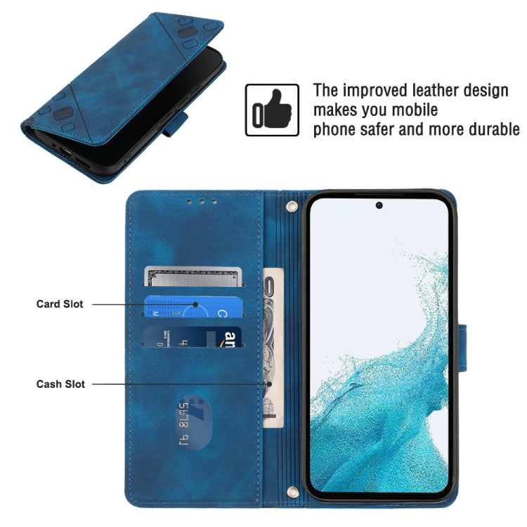 For Samsung Galaxy A54 5G Skin-feel Embossed Leather Phone Case