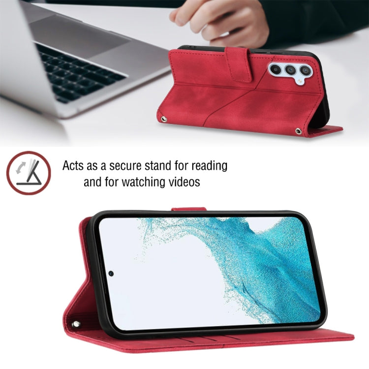 For Samsung Galaxy A54 5G Skin-feel Embossed Leather Phone Case