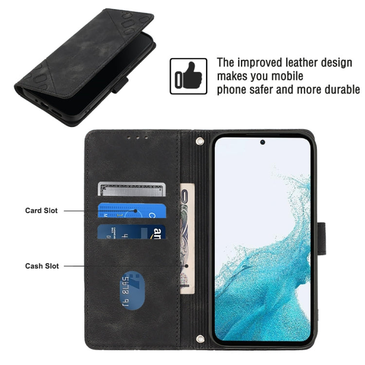 For Samsung Galaxy A54 5G Skin-feel Embossed Leather Phone Case