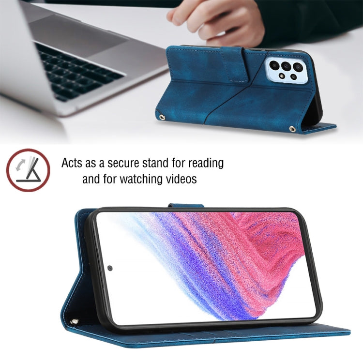 For Samsung Galaxy A73 5G Skin-feel Embossed Leather Phone Case