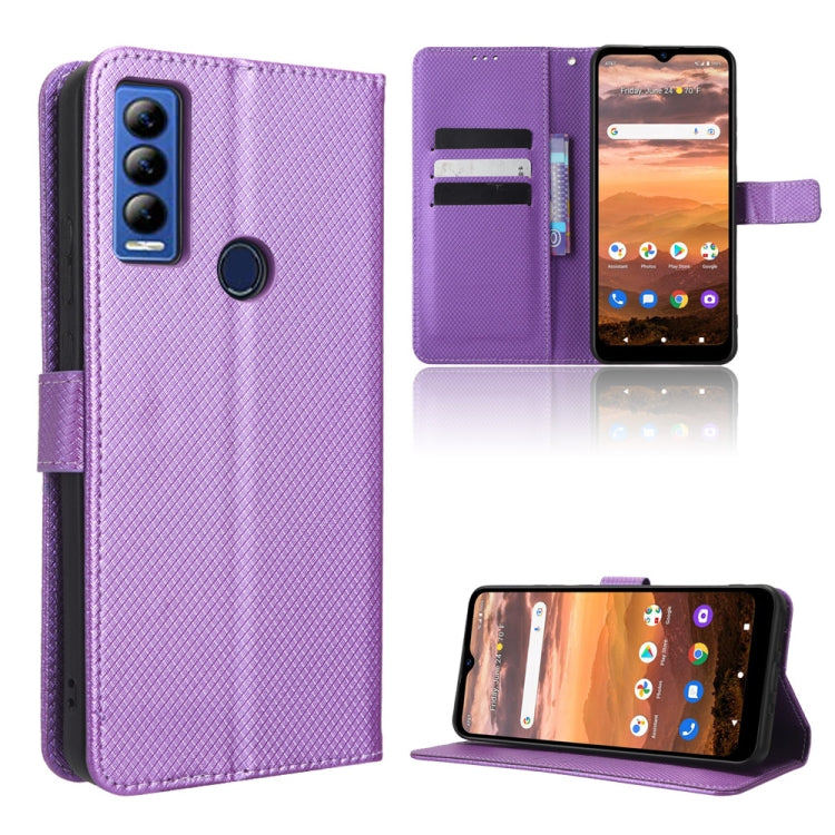 For AT&T Motivate Max U668AA Diamond Texture Leather Phone Case
