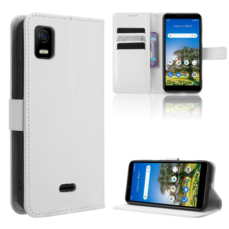 For AT&T Calypso 3 U328AA Diamond Texture Leather Phone Case