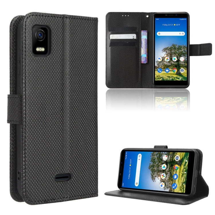 For AT&T Calypso 3 U328AA Diamond Texture Leather Phone Case