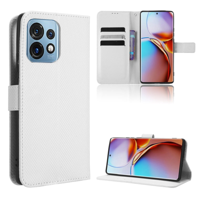 For Motorola Moto X40 Pro Diamond Texture Leather Phone Case