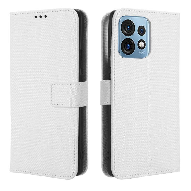 For Motorola Moto X40 Pro Diamond Texture Leather Phone Case