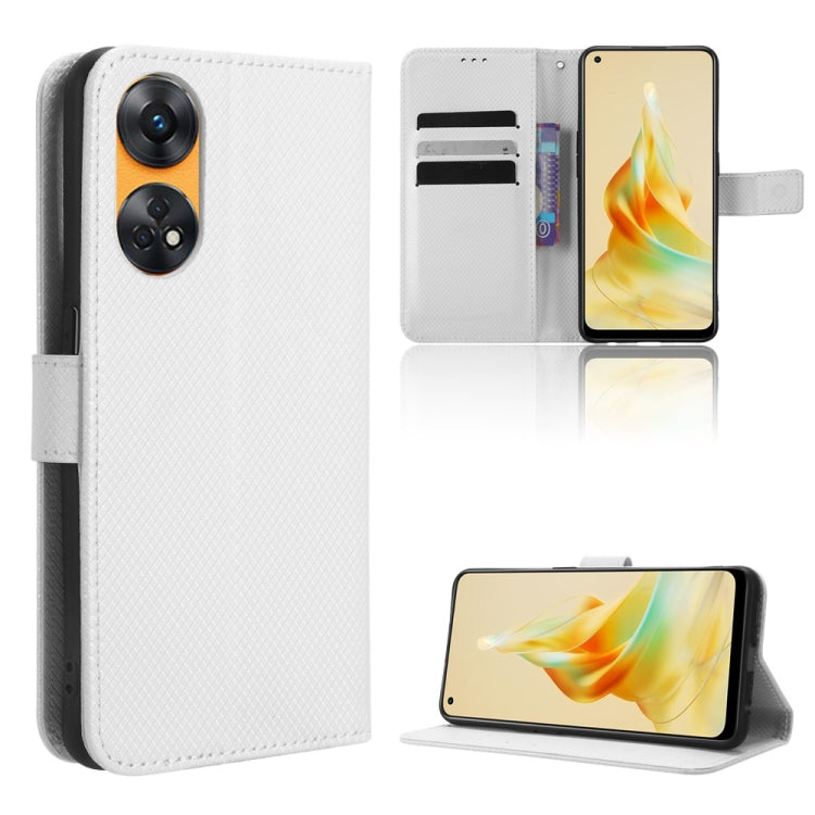 For OPPO Reno8 T 4G Diamond Texture Leather Phone Case