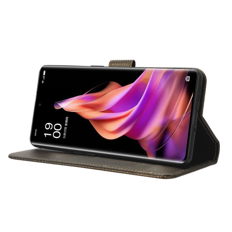 For OPPO Reno9 Pro+ 5G Diamond Texture Leather Phone Case