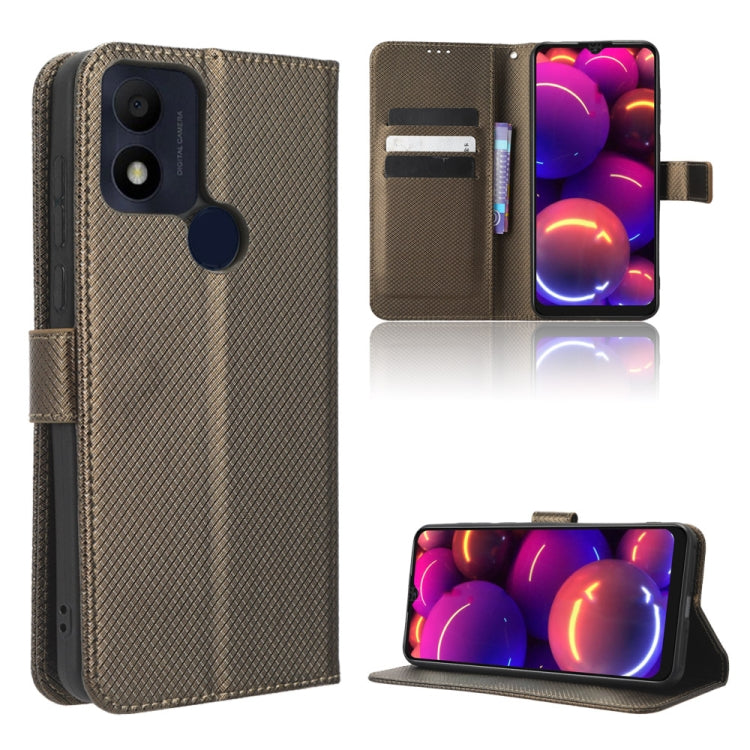 For TCL 305i Diamond Texture Leather Phone Case