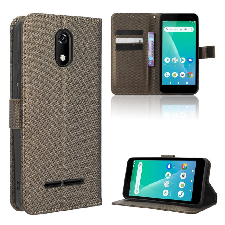 For Unimax UMX U696CL Diamond Texture Leather Phone Case
