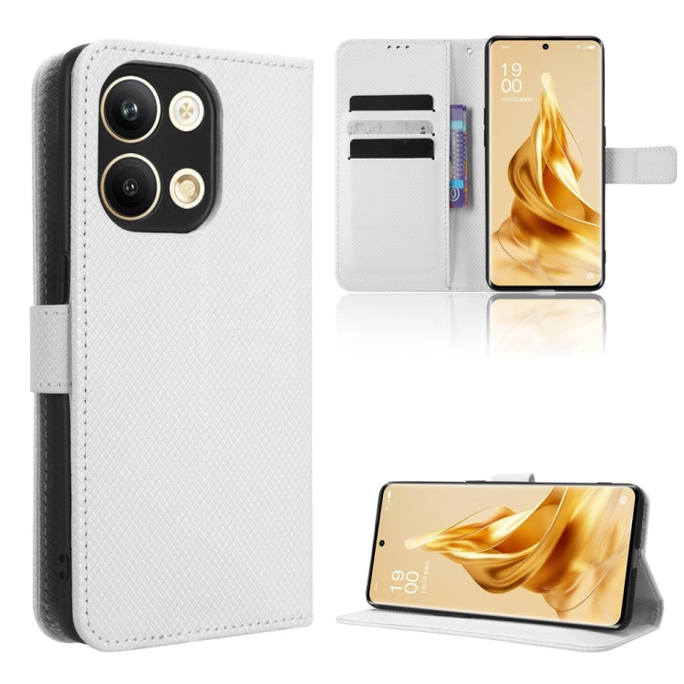 For OPPO Reno9 / Reno9 Pro 5G Diamond Texture Leather Phone Case