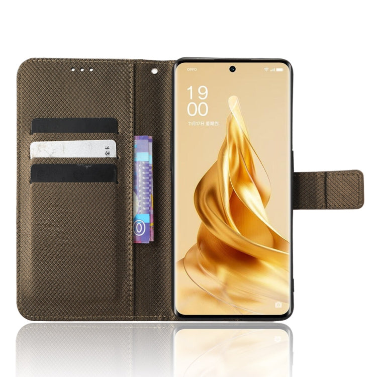 For OPPO Reno9 / Reno9 Pro 5G Diamond Texture Leather Phone Case